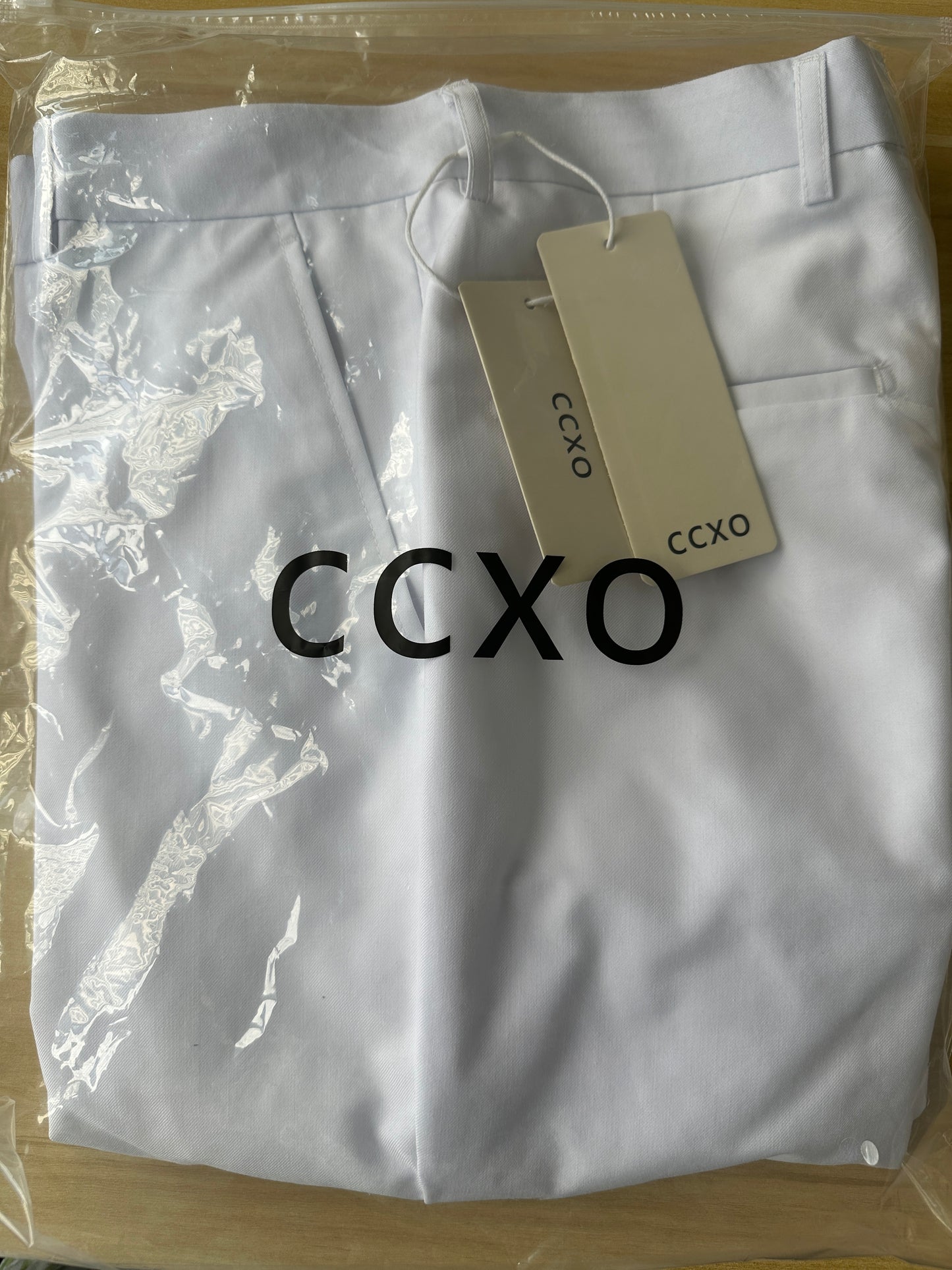 CCXO Men's White Trousers