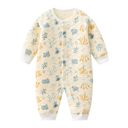 UNINUKOO Baby Rompers Newborn Baby Girl Clothes Full Sleeve Baby Boy Clothes Roupas de bebe Cotton Outwear Spring Fall Pajamas