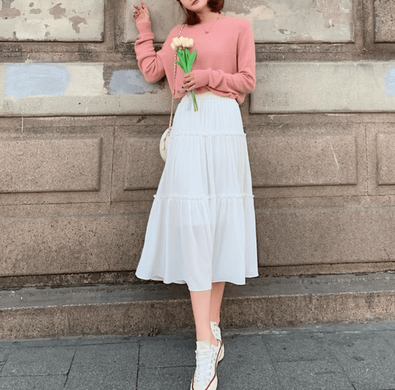 CCXO Women's White Summer Skirt