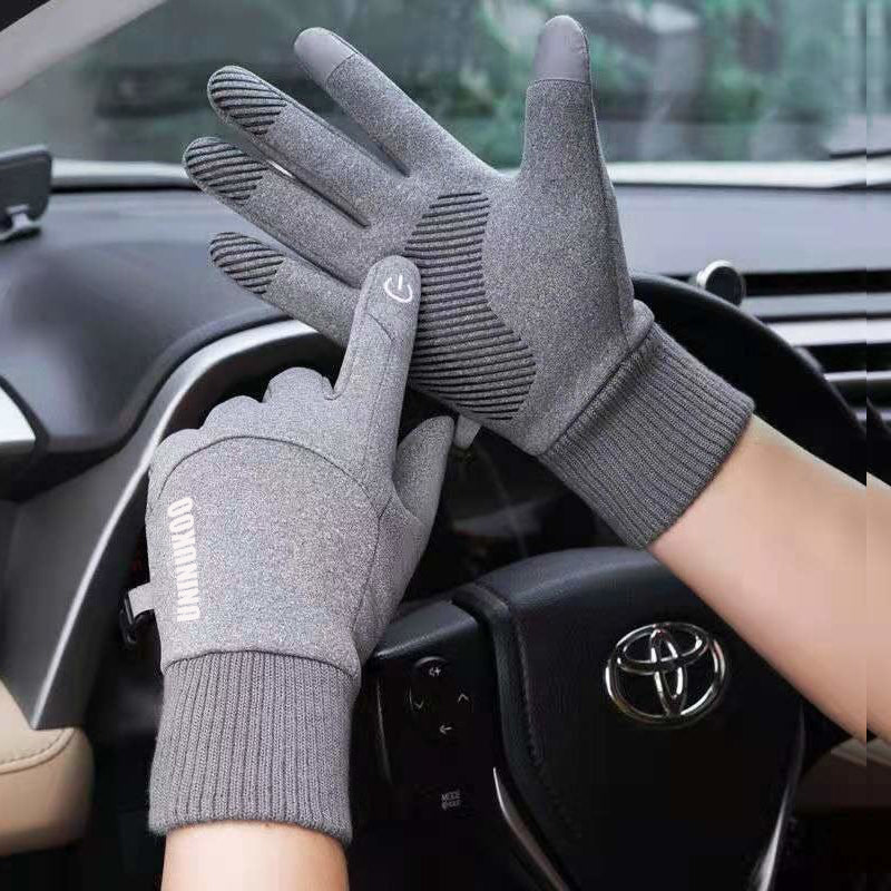 Motorcycle Gloves Non-slip Unisex Waterproof Winter Gloves Warm Touch Screen Windproof Gloves