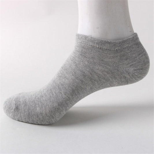 UNINUKOO Summer Men's Comfortable Breathable Cotton Ankle Low Cut Socks