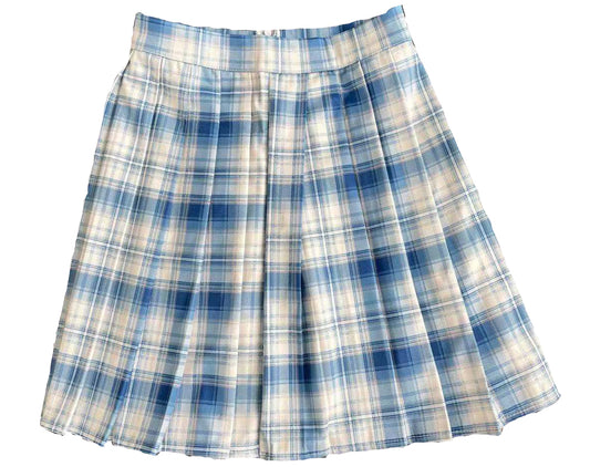 UNINUKOO Pleated Skirt All-Match Girl's Mini Skirt